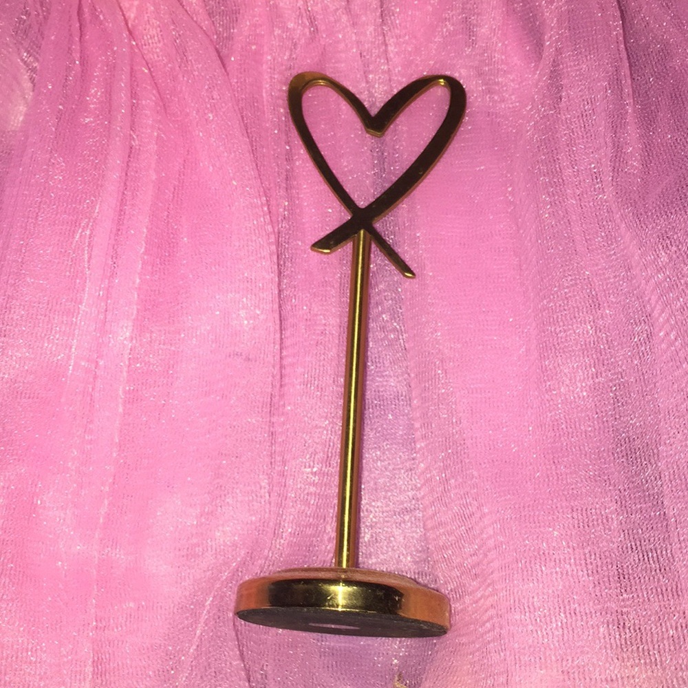 Gold Victoria’s Secret store display stand